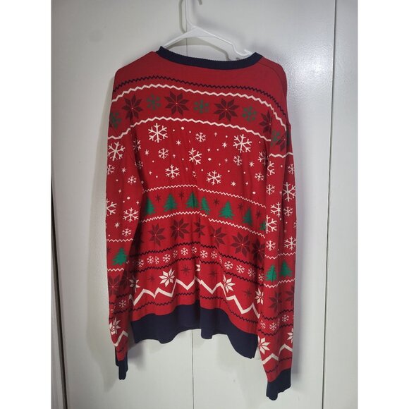 BILTMORE Christmas Holiday Sweater XL Red Fair Isle Souvenir Ugly Party Rare - Picture 4 of 7